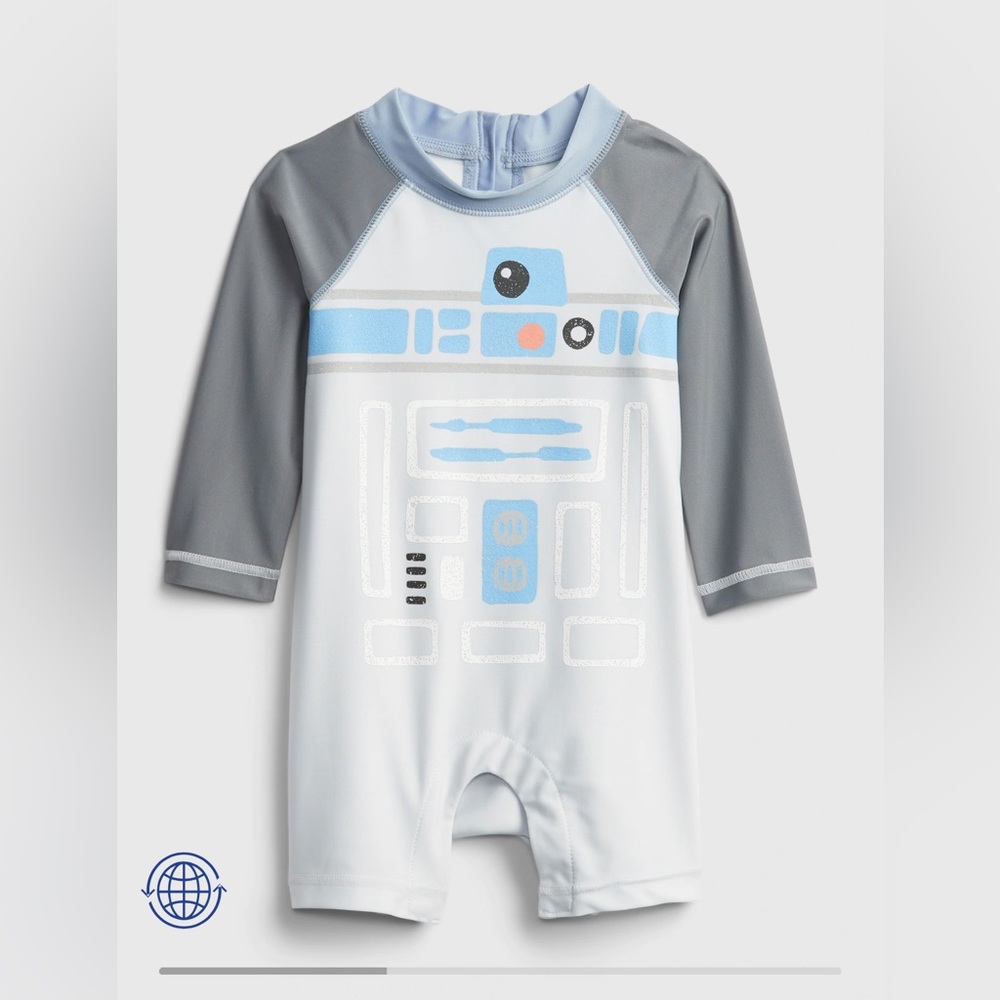 NWT baby gap swimsuit R2 D2 Star Wars